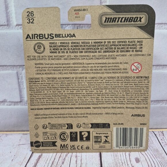 Mattel Matchbox Skybusters / Sky Busters Airbus Beluga Plane 26/32 - Brand New - Picture 4 of 5